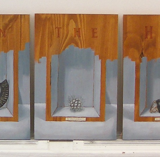 Lost In The Harbour. 2007. 7 panels 25 x 38 cm. oil on wood panel