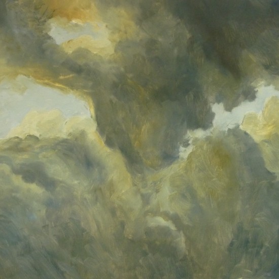 Study for clouds. 2009. oil on paper.